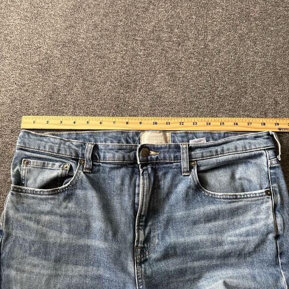 Everlane Straight Leg Jeans The Straight Fit Stretch Men's Size 34 x 32 - Picture 10 of 11